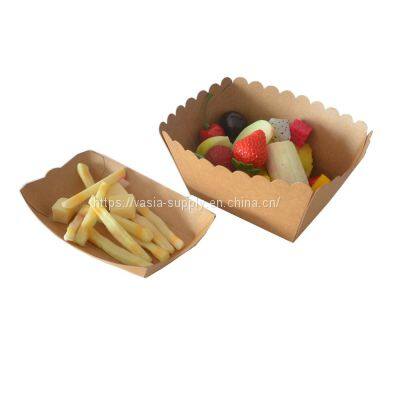 Wholesale Hight Quality Custom Printed Paper Boat Tray For Cake