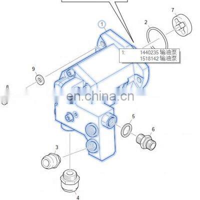 European Truck Engine DC12/DT12 Fuel Pump 570009 1518142 1436301 1440235 photo-5