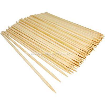 Natural Bamboo Skewer Sticks, 400 Pack of 6 inch Wooden Barbecue Kabob Skewers, Best for Grill, BBQ, Kebab, Marshmallow Roasting or Fruit Sticks