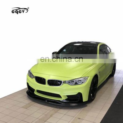 Perfect fitment and beautiful carbon fiber body kit for BMW M4 in PSM style front lip rear lip GTS wing spoiler side skirts