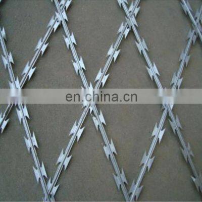 Factory Price Double Twist Coiled Galvanized Barbed Wire Iron Wire Single Razor Low Price photo-4