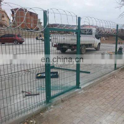 Low Price Electro Galvanized Flat Wrap Razor Barbed Wire Fencing photo-3