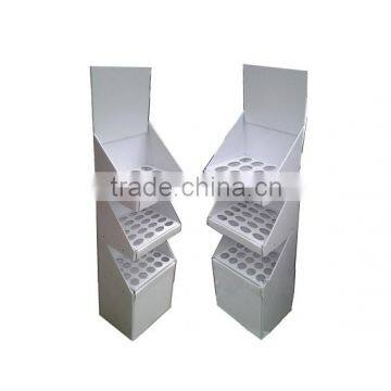 OEM design popular style cardboard corrugated potato chips display rack