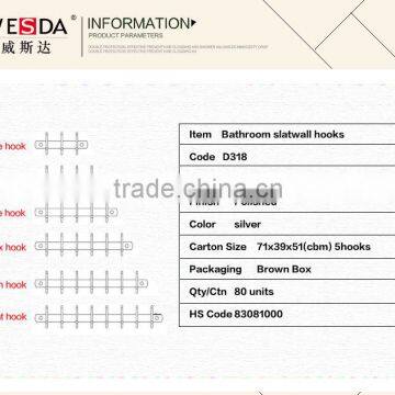 Wesda Stainless Steel Coat Hooks Wall Mounted 318 photo-5