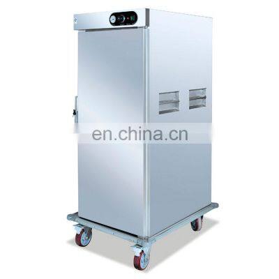 Single Doors 11 Layers Hot air convection restaurant mobile food service trolley with 4 Wheels