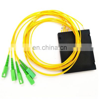 1*4 with SC connector APC ABS Box Fiber PLC Splitter Pembagi PLC Single Mode abs box type plc 1*4 fiber splitter