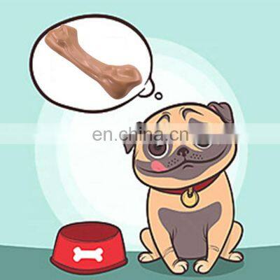 almost indestructible dog chew toy bone toy with beef flavor attractive and non-toxic