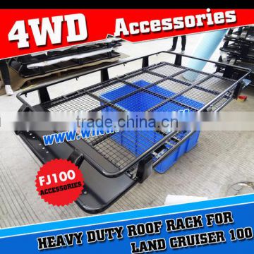 CHINA POWDER COATED STEEL 4X4 ROOF CAGE ROOF RACK FOR TOYOTA LAND CRUISER FJ100 ARB STYLES