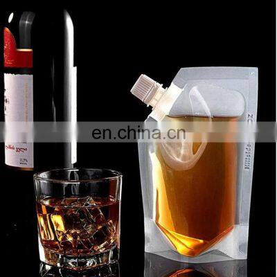 100 ML Transparent Clear Plastic Retail Stand Up Liquid Juice Plastic Bag Stand up Spout Pouch photo-4