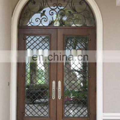 Cheap Price Single Wrought Iron Storm Glass Interior Doors photo-3