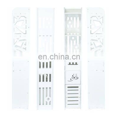 Bathroom Cabinet White Post OPENWORK BASKET photo-4