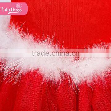 Bright Red Children Party Dresses for Christmas Gift photo-6
