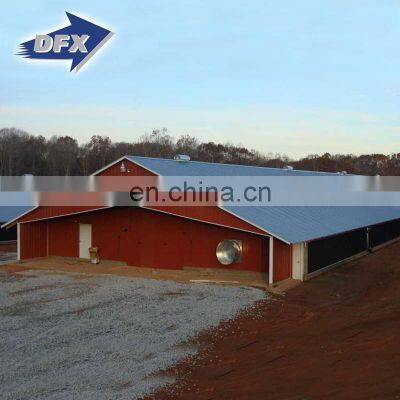 Prefab Engineering Steel Frame Chicken House Prefabricated Steel Structure Poultry Buildings