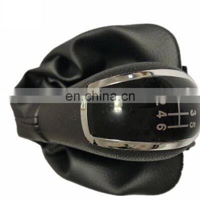 Car Accessories 6 Speed Cool Leather Gear Shift Knob Gaiter Boot For Skoda photo-2