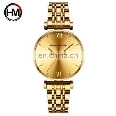 HANNAH MARTIN 1522 Womens Quartz Watch Luxury Bracelet Gold Waterproof Ladies Watch photo-2