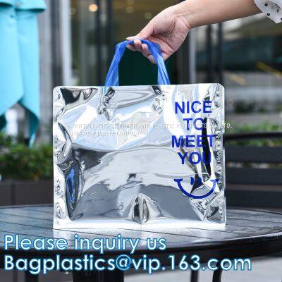 Shopping Totes Merchandise Bags, Retail Clothing Grocery Boutique Shopping Bags With Handles, Christmas Gift Bag photo-5