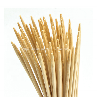 BBQ Grill Tool Round Natural China Kebab Skewer round bamboo skewer food truck