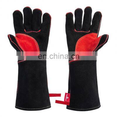 Heat Resistant BBQ Gloves,Kitchen Oven Mitts Fire Resistant Gloves Cooking Hot Gloves for Grilling Cutting  Baking