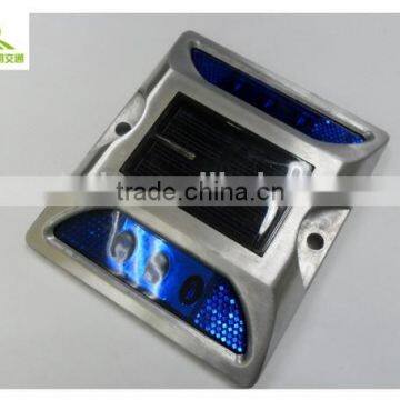Factory Outlet High Strength Double Batteries Built-in Aluminum LED Cat Eye Solar Road Stud