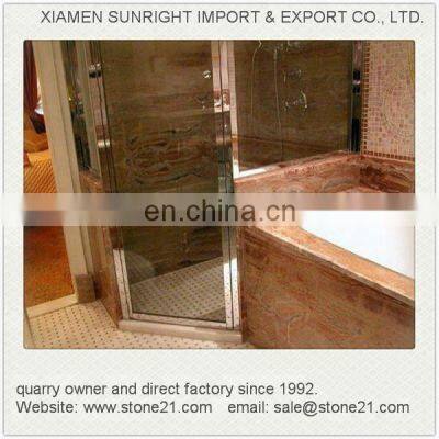 Arabescato Orobico Marble, Pink Marble Slabs