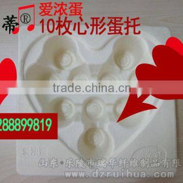 hot sale best price 10 heart-shaped egg trays