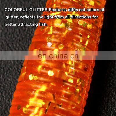 JOHNCOO Rubber Fishing Lure 50mm 1.3g Custom Fishing Lures Saltwater Webass Fishing Lure