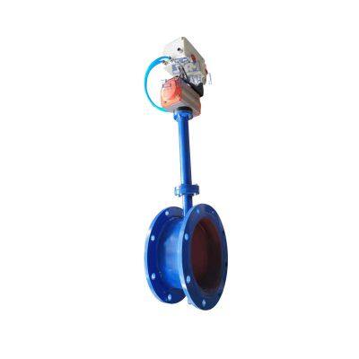Latest Design High Temperature Resistant Pneumatic Air Valve Butterfly Valve Durable Flange Flue Gas Valve Air Valve photo-2