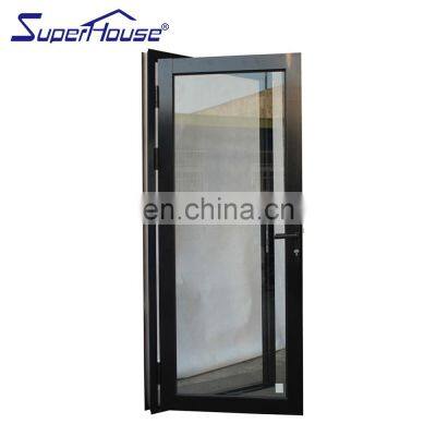 Superhouse New Style Aluminum Frame Glass Hinged For Sale Price Aluminium Hinges Door