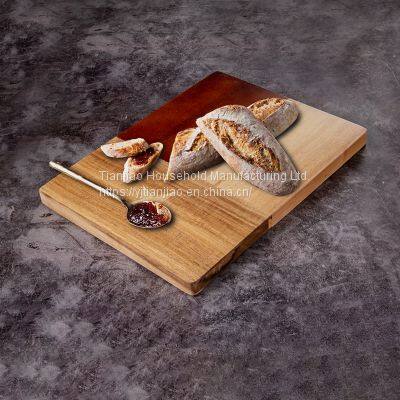 Customized Acacia Wood Splicing Rubber Wood Chopping Board Cutter Vegetable Meat Cheese Kitchen Solid Wooded Cutting Boards
