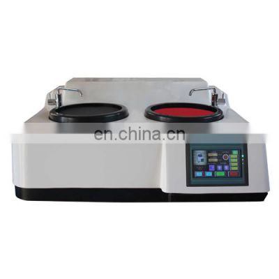 HST MP-2T touch screen double discs metallographic grinding polishing machine