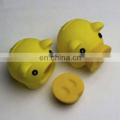 Cheap Unbreakable Wholesale Custom PVC Pig Shaped Money Saving Box Plastic Piggy Bank