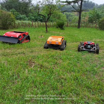 tracked robot mower, China track mower price, remote brush mower for sale