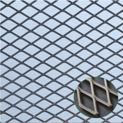 A Metal Mesh Surface With Diamond Holes Antifall Net For Viaduct Pvc Spray