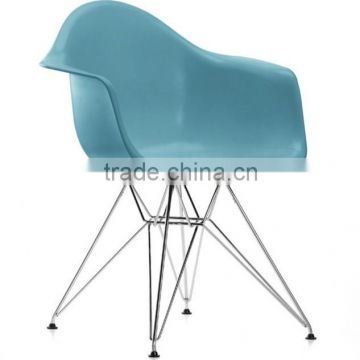 Replica wholesale cheap price high quality chromed steel frame plastic blue color DAR chair , DAR dining chair, DAR armchair