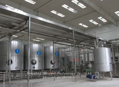 Soymilk nuts milk processing line China Plant Equipment Production Line