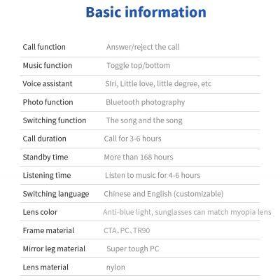 Bone Conduction Earphone Glasses With Speaker Wireless Bluetooth Smart Audio Headphone Smart Sunglasses photo-3