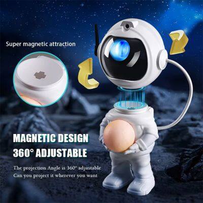 Star Projector With 8 Color Moon Lamp Astronaut Galaxy Projector Remote Control Led Nebula Night Light Gift for Kids Adults photo-3