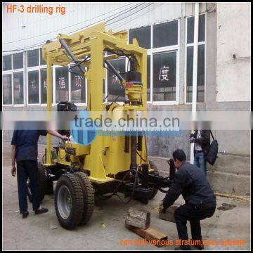 Hydraulic,trailer type HF-3 earth drilling machine