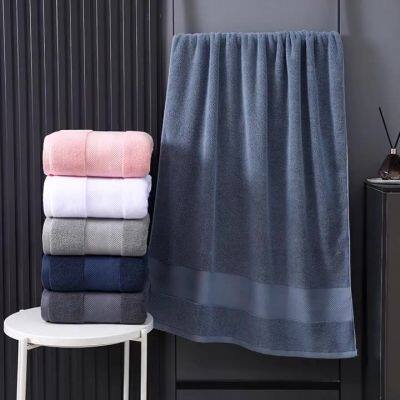 100% Cotton Bath Towel, Hotel Thick and Large Wrapped Towel, Household Cotton Towel, Black, White, Red, Blue, Green photo-2