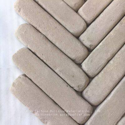 Real Reclaimed Tumbled White Brick Tiles - China Sourced | Rustic Finish, Eco-Friendly | Versatile for Interiors & Exteriors|TAITONE BRICK photo-3