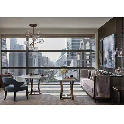 Nordic Apartment Bedroom Wood Bed Hotel Standard Room Wood Low Bed Modern Simple Floor Storage Beds photo-5