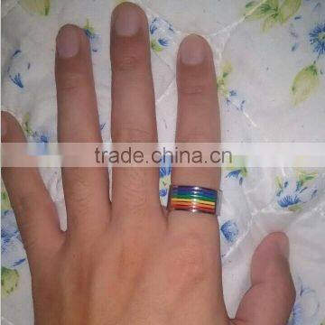 Custom Wholesale Stainless Steel Colorful Ring photo-3