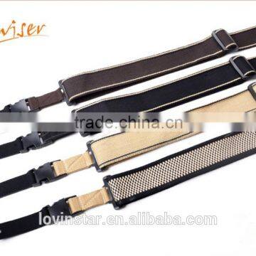 Simple Design Fashon Adjustable Length Cotton Material Guitar Shoulder Belt/Strap with Buckle