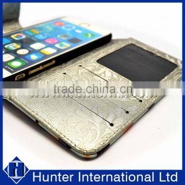 Dog Design Printed Leather Book Case For IPhone 6S photo-2