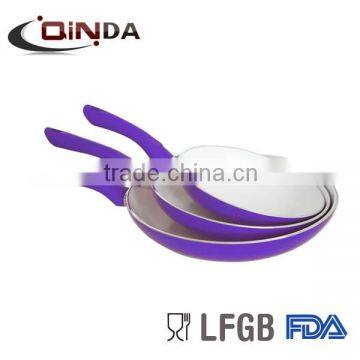 china supplier aluminium ceramic frying pan/flat frying pan