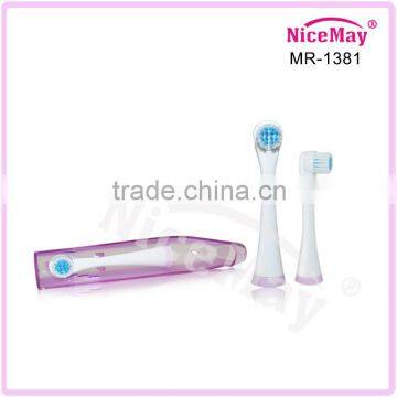 ELECTRIC travel toothbrush with replaceable brush head