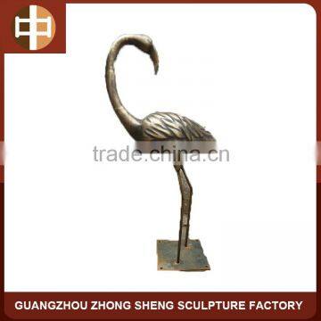 bronze flamingo statue for garden