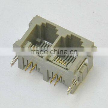 Rj45 Modular 6p telephone PCB Jack