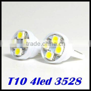 T10 194 168 1210 4 LED 4 smd 3528 1210 high power LED light Led Indication Signal Bulbs white Door light