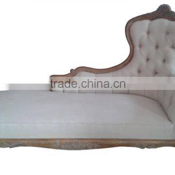 white fabric wood carved Recliner chair lounge sofa